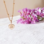 coeur grave bijou personnalisable fille mini coeur