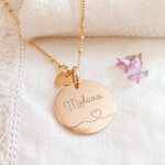 pendentif maman personnalise charm coeur