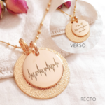 collier personnalise monitoring souvenir grossesse