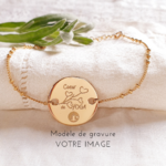 bracelet personnalise logo grave