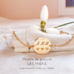 bracelet personnalise initiales les miens