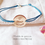 cadeau maitresse bracelet cordon