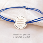 bracelet cordon argent amitie