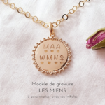 collier pour maman mamie personnalise