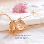 bijou fille personnalise medaillon prenom coeur