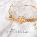 reve ta vie en couleurs bracelet grave epis