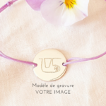 bracelet cordon dessin grave