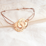 bracelet menotte personnalisé avec date