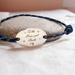 bracelet homme personnalise to the moon and back