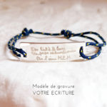 bijou ecriture gravee mots manuscrits cadeau homme