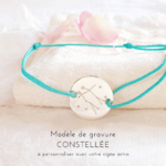bracelet homme cordon personnalise constellation signe astro