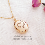 pendentif photo grave coeur