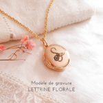 collier fille personnalise initiale
