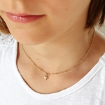 collier fille charm trefle