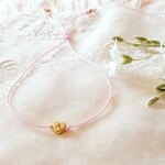 bracelet cordon fille personnalisable coeur avec initiale