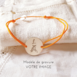 bracelet personnalise garcon gravure cheval