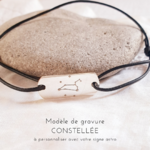 medaille garcon cadeau personnalise signe astro constellation