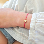 bracelet fille personnalise initiale medaille coeur