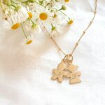 collier personnalise femme initiales enfants