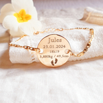 bracelet maman naissance personnalise