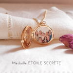 collier photo personnalisable rond