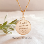 medaille personnalisee a notre amitie