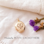 bijou fille personnalise initiale coeur feuille