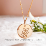 bijou fleur de naissance juillet alouette