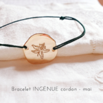 bracelet fleur de naissance mai lys