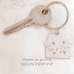 porte cle dessin denfant cadeau fete des peres