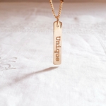 collier garcon personnalise barre