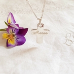 pendentif croix personnalise prenom