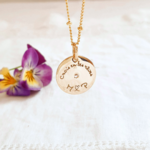 collier fille gravure crois en tes reves