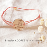 bracelet cordon fille personnalise gravure dessin bambi