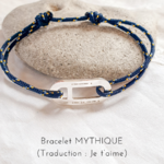 bracelet homme cordon personnalise morse