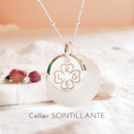 bijou maman argent initiales
