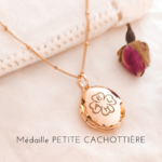medaille personnalise maman trefle