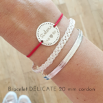 bracelet cordon soeur personnalise