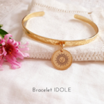 bracelet jonc personnalisable initiale