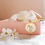 bracelet jonc maman personnalise
