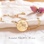 bracelet femme personnalise dessin main coeur