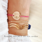 bracelet cordon la vie en rose