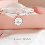 bracelet jonc grave la vie en rose