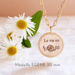 medaille la vie en rose message