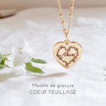 pendentif prenom personnalise coeur