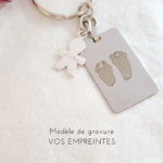 porte cle personnalise maman empreinte