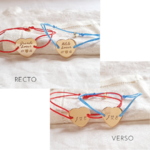 bracelets duo soeurs personnalises coeur