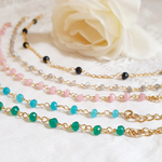 collier femme pierres