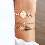 bracelet nacre blanc chaine or