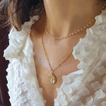 collier arbre de vie nacre blanche